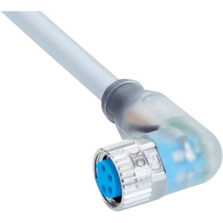 SICK Female 4 Way M8 to Unterminated Sensor Actuator Cable 10 m 24V Polyvinyl Chloride Jacket YI8U14-100VA3XLEAX