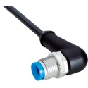 SICK Male 4 Way M12 to Unterminated Free End Sensor Actuator Cable, 10 m, 250V, Polyurethane Jacket, IP67 YN2A14-100UB3XLEAX