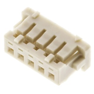 Hirose DF13 Male Connector Housing, 1.25 mm Pitch, 5 Way, 1 Row Straight DF13