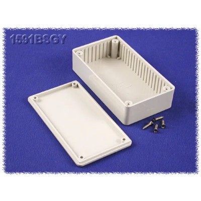 Hammond 1591B Series Black Grey Clear Lid ABS Enclosure IP54 31mm x 112mm x 62mm 