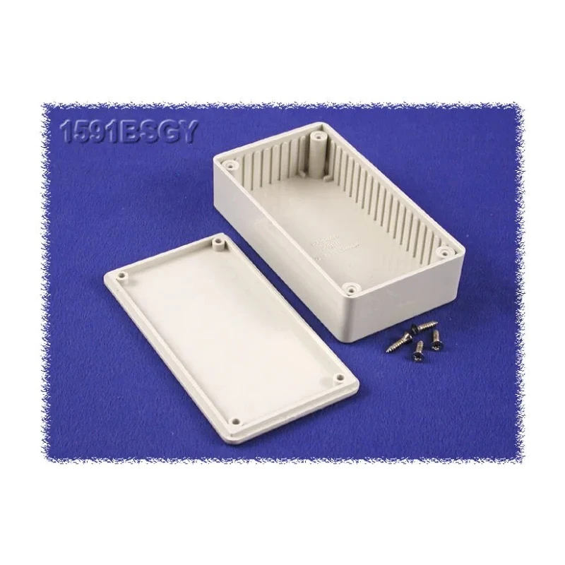 Hammond 1591B Series Black Grey Clear Lid ABS Enclosure IP54 31mm x 112mm x 62mm 
