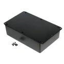 Hammond Flanged 1591 Series Black Black Lid ABS Enclosure IP54 58 mm Height 150 mm Width 221 mm Length 1591XXFFLBK