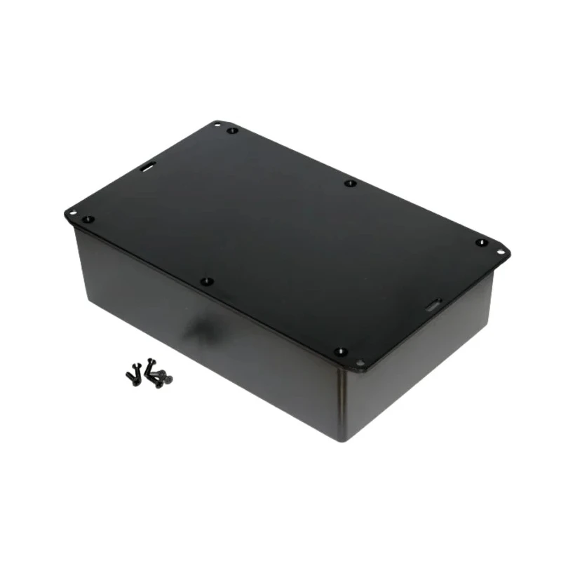 Hammond Flanged 1591 Series Black Black Lid ABS Enclosure IP54 58 mm Height 150 mm Width 221 mm Length 1591XXFFLBK