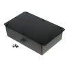 Hammond Flanged 1591 Series Black Black Lid ABS Enclosure IP54 58 mm Height 150 mm Width 221 mm Length 1591XXFFLBK