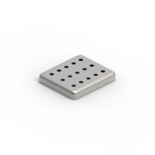 Wurth Elektronik Tin Plated Steel PCB Mounting Enclosure 26.6 x 23.6 x 4 mm 3672260