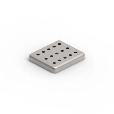 Wurth Elektronik Tin Plated Steel PCB Mounting Enclosure 26.6 x 23.6 x 4 mm 3672260
