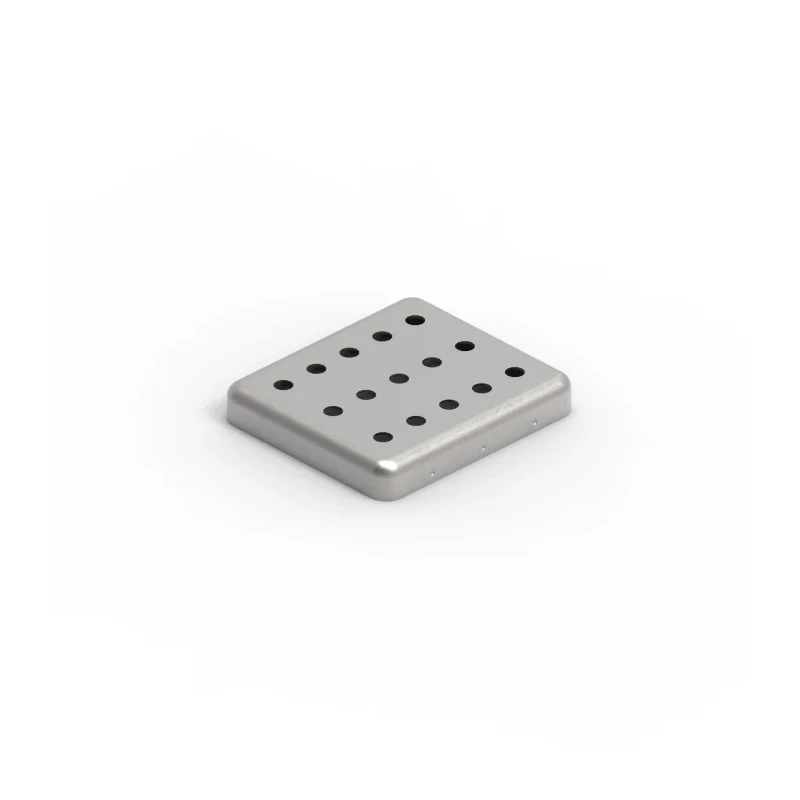 Wurth Elektronik Tin Plated Steel PCB Mounting Enclosure 26.6 x 23.6 x 4 mm 3672260