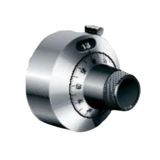 Vishay Silver Satin 22.2 mm Diameter Knob for 6.35 mm Circular Shaft Potentiometer 18A41B10