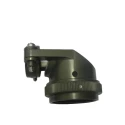 Amphenol Limited Circular Connector Backshell Strain Relief Size 17 Right Angle Black Aluminium Housing M85049Size 