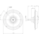 RS PRO Brushed DC Motor, 110 W, 23.5 V dc, 35 Ncm, 3000 rpm, 10 mm Shaft Diameter 225-9579