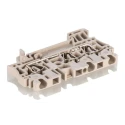 Weidmüller ZDU Series Feed Through Terminal Block 2.5mm² Clamp, 1-Level, Brown 1608540000