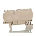 Weidmüller ZDU Series Feed Through Terminal Block 2.5mm² Clamp, 1-Level, Brown 1608540000