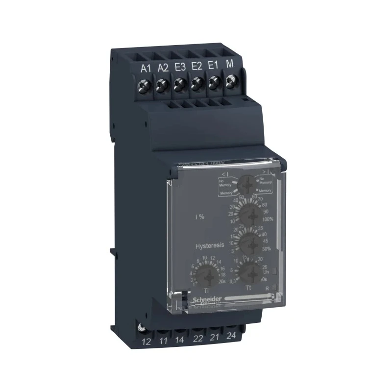 Schneider Electric 1 Phase DPDT Monitoring Relay, DIN Rail Mount, 0.15A to 15A, 240 V dc/ac RM35JA32MW