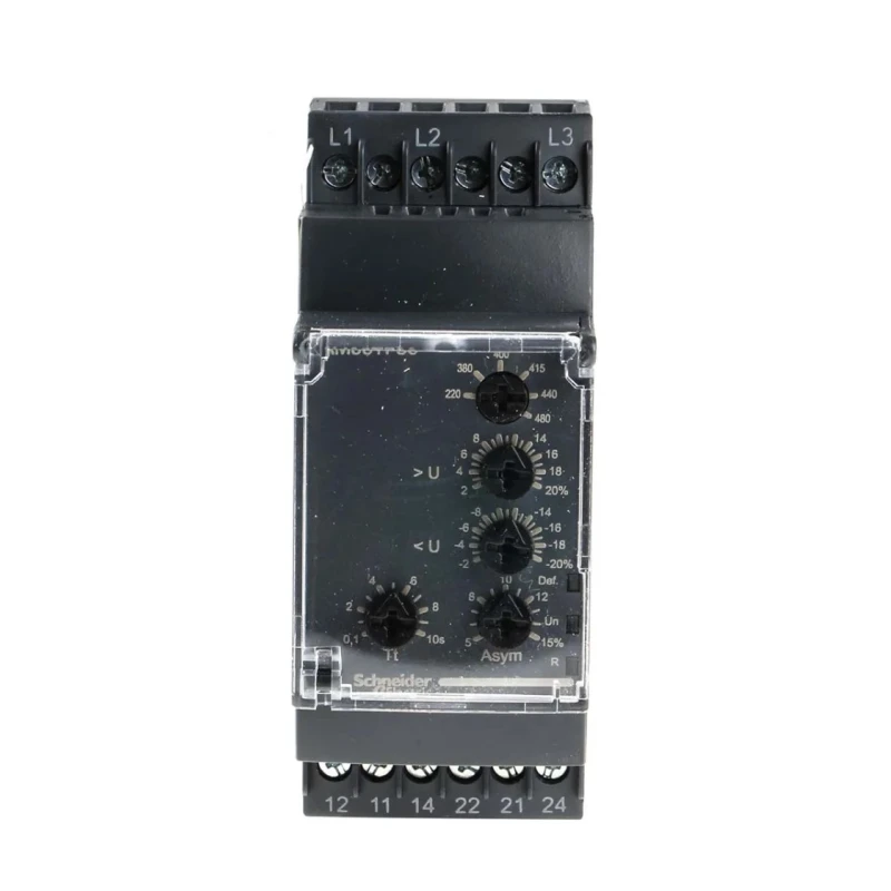 Schneider Electric Monitoring Relay 3 Phase DPDT DIN Rail 480V AC RM35TF30
