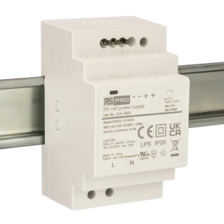 RS PRO DIN Rail Switched Mode Power Supply 264V AC Input 12V DC Output 4.5A 54W 56YSD60S 225-9905