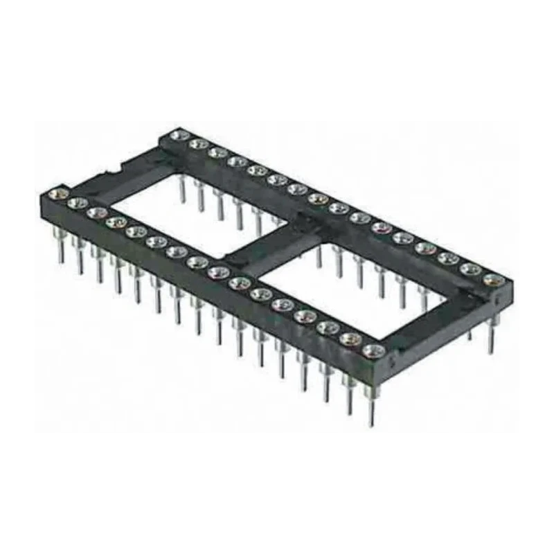 Winslow 2.54 mm Pitch Vertical 24 Way Through Hole Turned Pin Open Frame DIL Socket 3A W30524SFTRC