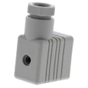 Hirschmann GM Series 2+E DIN 43650 B Solenoid Valve Connector, 250 V AC/DC, 16 A, Grey, IP65, Model 932977106 GM 209 NJ grey