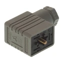 Hirschmann GM Series 2+E DIN 43650 B Solenoid Valve Connector, 250 V AC/DC, 16 A, Grey, IP65, Model 932977106 GM 209 NJ grey