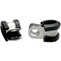 RS PRO 5 mm ID Black Zinc Coated Stainless Steel P-Clip 226-9011