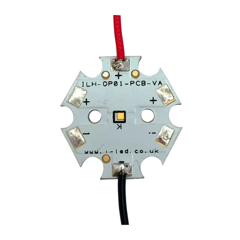 Intelligent LED Solutions LED Circular Array Ultra White 1 LED 700mA 6500K 95lm 20mm ILH-OP01-UL90-SC221-WIR200.