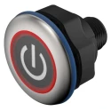 EAO Capacitive Switch Latching NO Illuminated Green IO-Link Round Push Button Operator IP69K 84-ACKS-B14-04BD