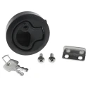 Southco Black Plastic Locking Latch Key Unlock 50 mm Panel Cutout M1-41