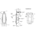 Southco Steel Lockable Compression Latch 109.0 mm Length 41.0 mm Width C2-32-15-3-RS