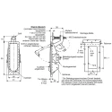 Southco Steel Lockable Compression Latch 109.0 mm Length 41.0 mm Width C2-32-15-3-RS