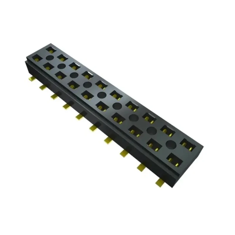 Samtec CLT Series Straight Surface PCB Socket, 16-Contact, 2 Row, 2 mm Pitch, Solder Termination CLT-108-02-L-D-BE-A-K-TR
