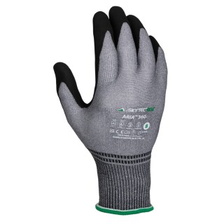 Skytec ARIA 360 Black Grey Foam Nitrile Nylon Work Gloves Size 8 Nitrile Coating SKG00022F