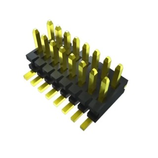 Samtec FTE Series Vertical Surface PCB Header, 16 Contacts, 0.8 mm Pitch, 2 Row, Unshrouded FTE-108-01-G-DV-P-TR