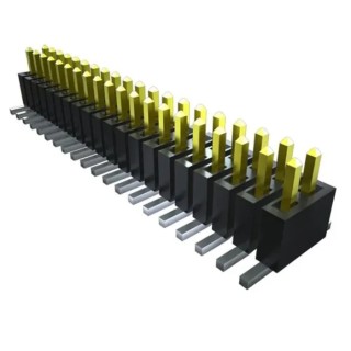 Samtec FTSH Series Vertical Surface PCB Header 4 Contacts 1.27 mm Pitch 2 Row Unshrouded FTSH-102-03-F-DV-TR