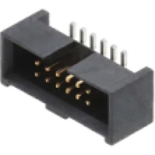 Samtec SHF Series Vertical Surface PCB Header 12 Contacts 1.27 mm Pitch 2 Row Shrouded SHF-106-01-L-D-SM-K-TR