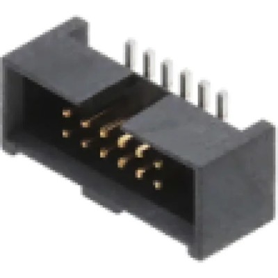 Samtec SHF Series Vertical Surface PCB Header 12 Contacts 1.27 mm Pitch 2 Row Shrouded SHF-106-01-L-D-SM-K-TR