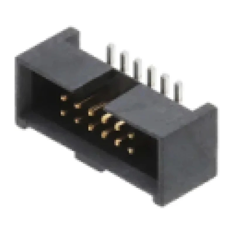 Samtec SHF Series Vertical Surface PCB Header 12 Contacts 1.27 mm Pitch 2 Row Shrouded SHF-106-01-L-D-SM-K-TR