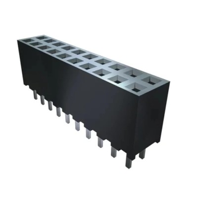 Samtec SQW Series Vertical Surface Through Hole PCB Socket 16-Contact 2 Row 2 mm Pitch Solder SQW-108-01-S-D-VS-A-K-TR