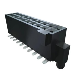 Samtec TFC Series Vertical Surface PCB Header 20 Contacts 1.27 mm Pitch 2 Row Shrouded TFC-110-02-F-D-A-K-TR
