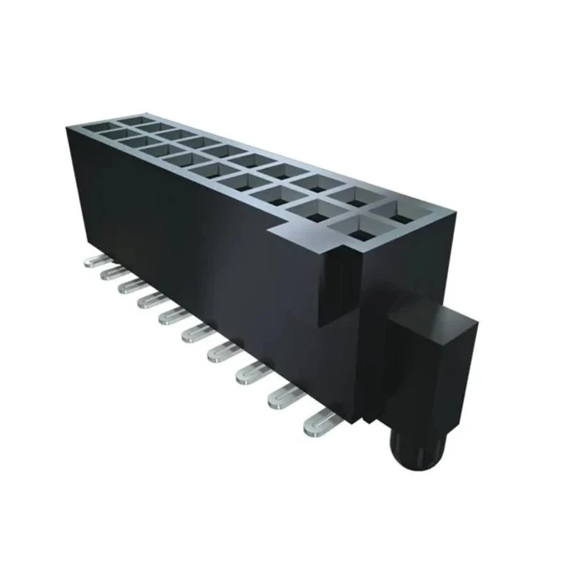 Samtec TFC Series Vertical Surface PCB Header 20 Contacts 1.27 mm Pitch 2 Row Shrouded TFC-110-02-F-D-A-K-TR
