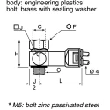 Legris Pressure Decay Sensor Polymer 8 bar Maximum Operating Pressure 6 bar Breaking Pressure 7818 04 21
