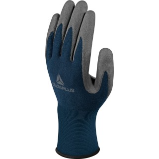 Delta Plus SAFE & STRONG VV811 Blue Grey Polyamide Work Gloves Size 9 Aqua Polymer Coating VV811