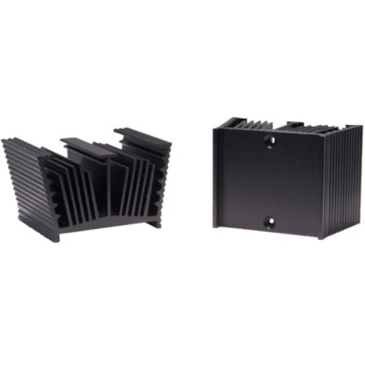 Arcol Ohmite Heatsink for TGHE Series and SOT-227 Devices Black Anodised Aluminium 48.7mm x 35.05mm x 27.94mm VXA-35-101E