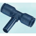 Legris Pneumatic Fitting Push-in Tube Connector 8mm, Male/Female Nickel Finish LF3000