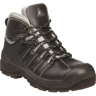Delta Plus NOMAD Black Composite Toe Capped Men's Safety Boots Size UK 12, EU 47, Lace Up Closure, EN ISO NOMADS3NO47