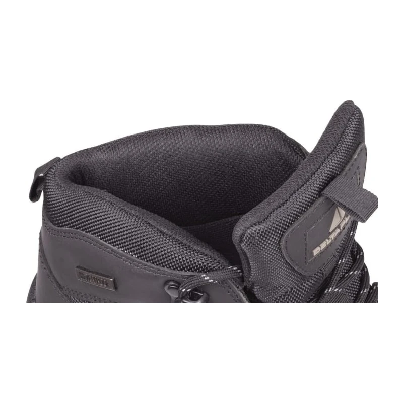 Delta Plus Black Leather Safety Boots with Stainless Steel Toe Cap, Lace Up, SRC Slip Resistant, EN ISO 20345:2011 SAMYS3NO41