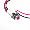 CML Innovative Technologies LED Panel Mount Indicator with Lead, Red, M8 Mount Hole, IP67, 24V DC 19040353WEC
