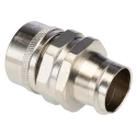 Adaptaflex Nickel Plated Brass Conduit Fitting, 19.05 mm Nominal Size, M25 Thread, IP40 7TCA296010R0102 S25/M25/B