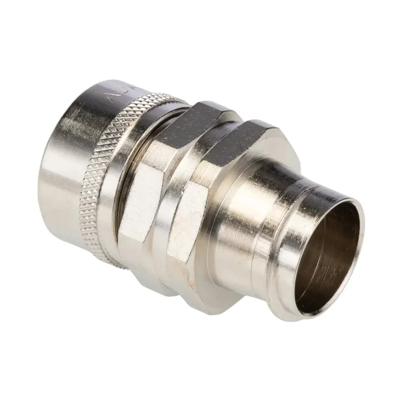Adaptaflex Nickel Plated Brass Conduit Fitting, 19.05 mm Nominal Size, M25 Thread, IP40 7TCA296010R0102 S25/M25/B