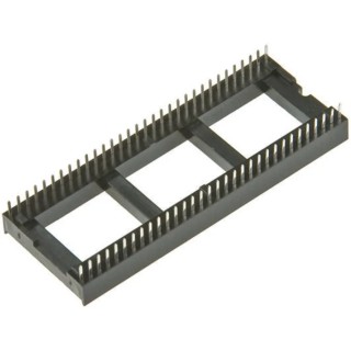 Winslow 1.77 mm Pitch Vertical 28 Way Through Hole Stamped Pin Open Frame DIL Socket 10A W3128/407TRC