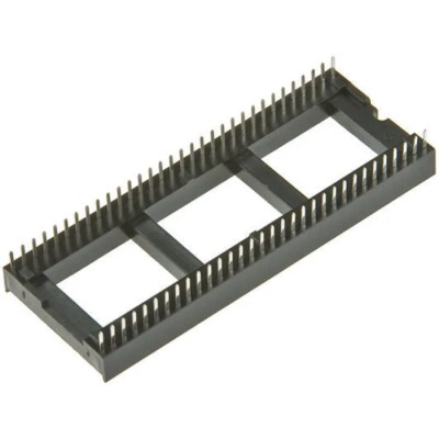 Winslow 1.77 mm Pitch Vertical 28 Way Through Hole Stamped Pin Open Frame DIL Socket 10A W3128/407TRC