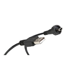 CONEC IC Socket USB Cable Male USB Type A to Male Mini USB Type B Black 2 m 17-250031